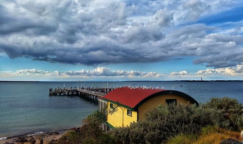 Scenic view of sea against sky