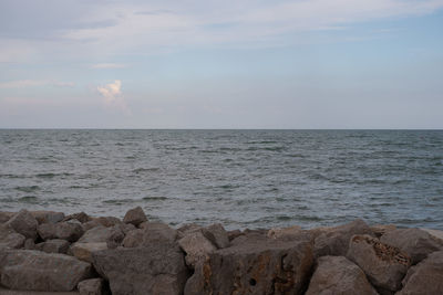 Scenic view of sea against sky