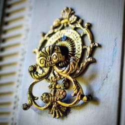 Close-up of door knocker