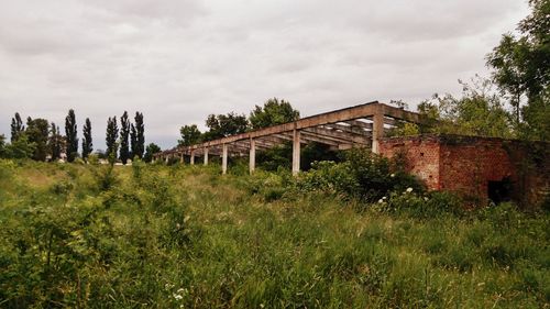 Abandoned built structure against sky