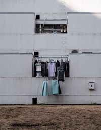 Clothes drying on clothesline