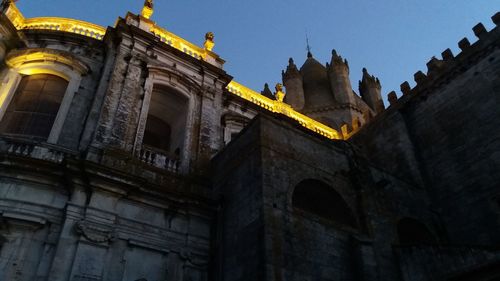 Low angle view of historical building