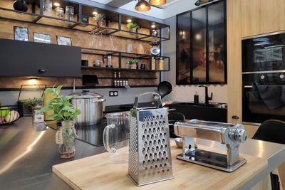 Interior of cafe