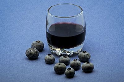 Close-up of drink served on table