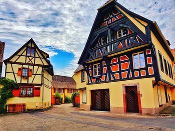 Houses against sky