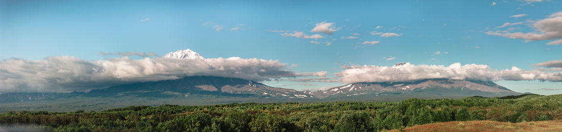 Panoramic view of landscape against sky