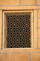 Close-up of window of building