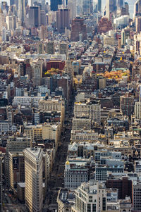 High angle view of cityscape