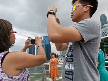 Man holding smart phone