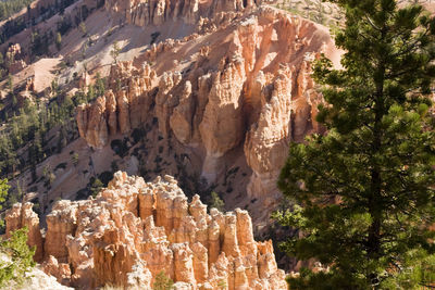 View of rock formations