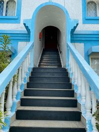 Staircase leading towards building