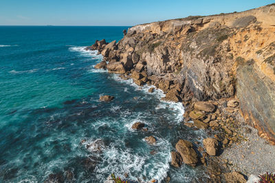 Scenic view of sea against sky