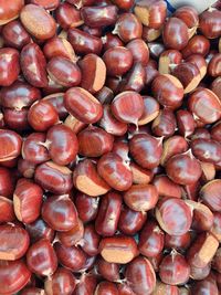 Full frame shot of roasted for sale at market