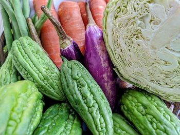Full frame shot of vegetables for sale in market