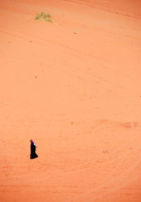 Man on sand at beach