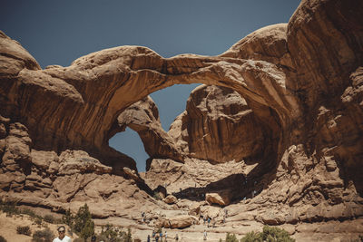 Double arch in arches national park