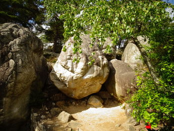 View of rock formation