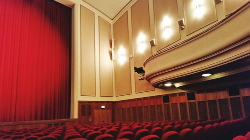 Empty seats in theater