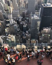 High angle view of cityscape