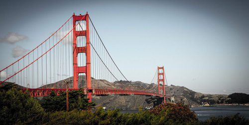 Golden gate bridge against sky