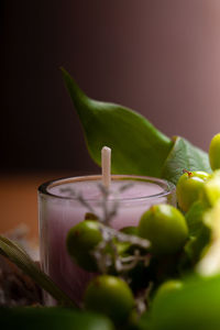 Close-up of drink on table