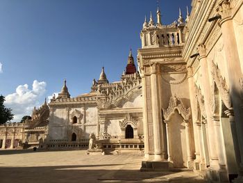 Low angle view of historical building against sky