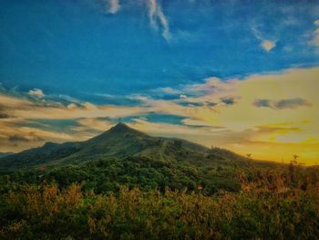 Scenic view of landscape against sky