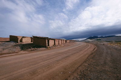 Road against sky