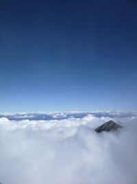 Scenic view of cloudscape against blue sky