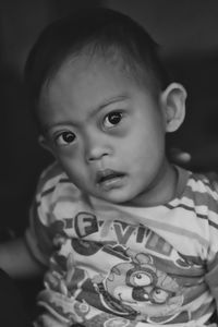 Close-up portrait of boy