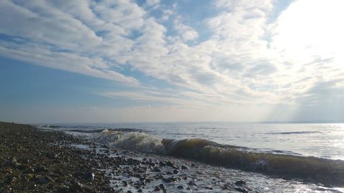 Scenic view of sea against sky