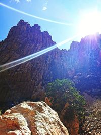 Rock formations against sky