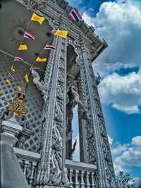 Low angle view of historical building against sky