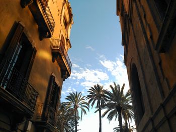 Low angle view of buildings against sky