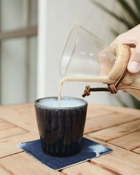 Close-up of drink on table