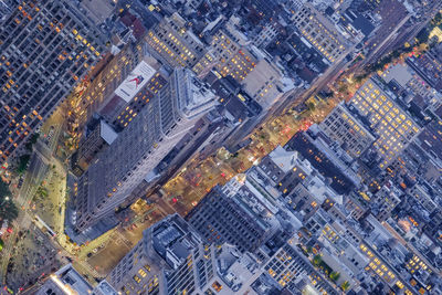 Aerial view of buildings in city