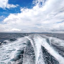 Scenic view of sea against sky