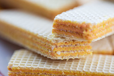 Close-up of cake on table