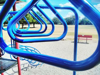 Close-up of metal structure