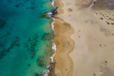 Aerial view of beach