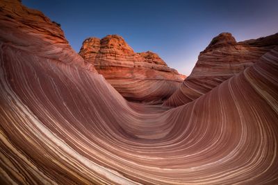 Rock formations in a desert