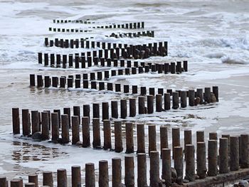 Pier on sea