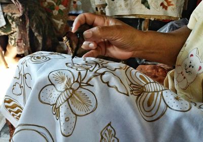 Close-up of man working