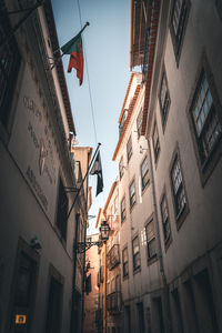 Low angle view of buildings in city