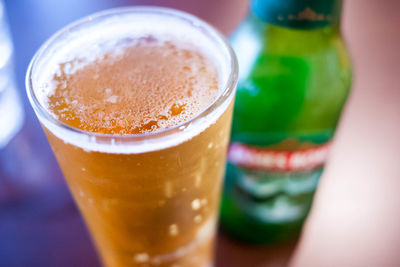 Close-up of coffee in cup