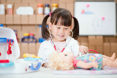 Portrait of a smiling girl