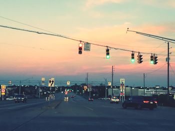 Road at sunset