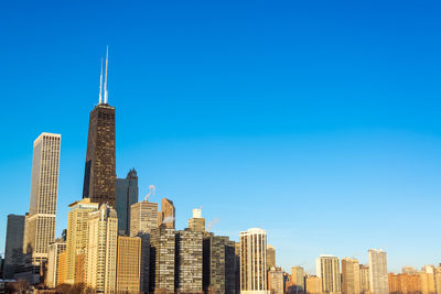 Low angle view of skyscrapers