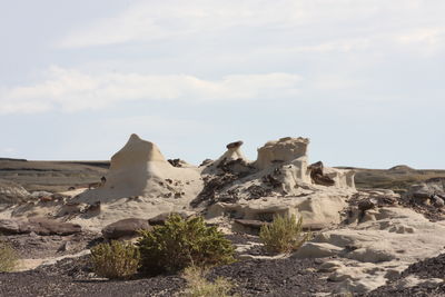 Rock formations in a desert