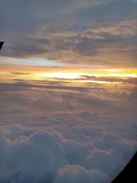 Scenic view of cloudscape during sunset